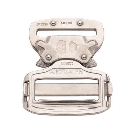 AustriAlpin buckle COBRA® PRO STYLE 9kN FY38EVF WOLF GREY 38mm fix